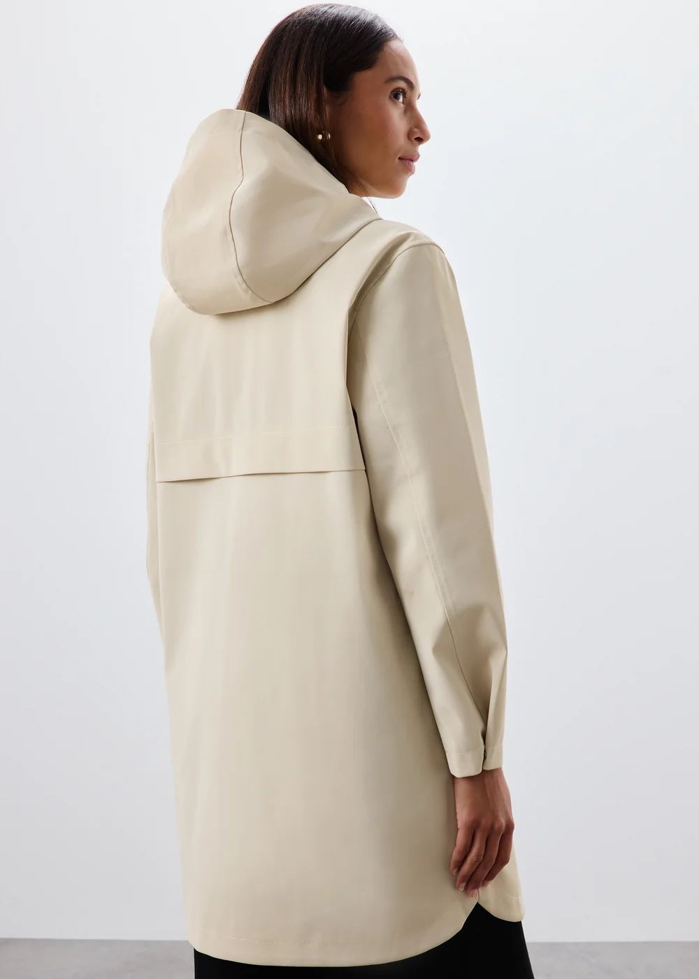 Stone Rubberised Rain Coat - 8 Image 2