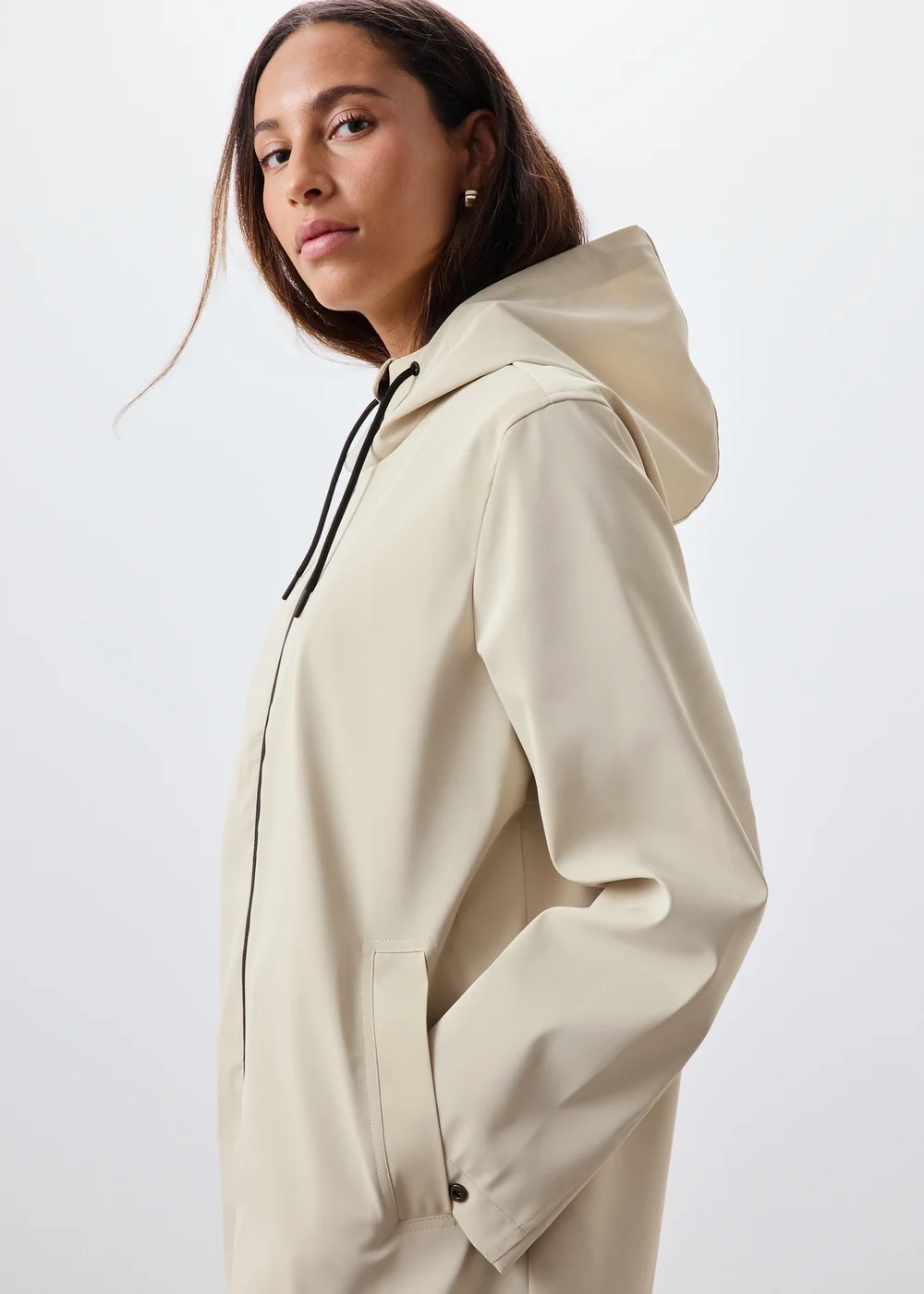 Stone Rubberised Rain Coat - 8 Image 3