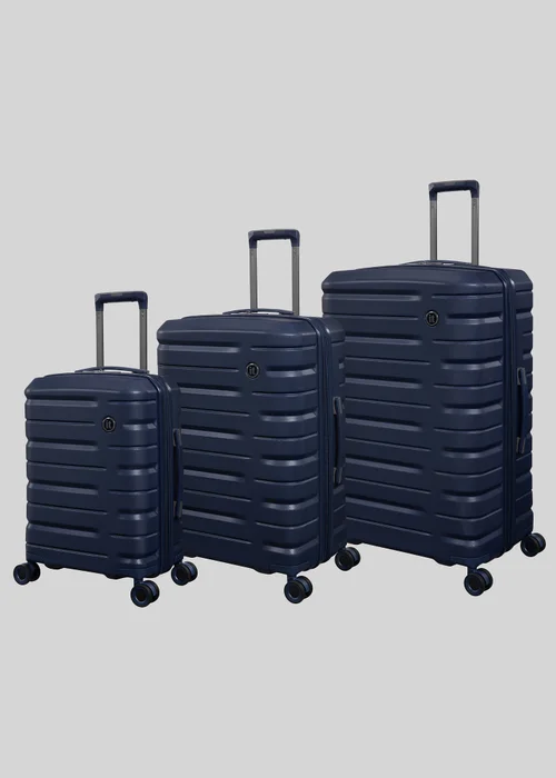 IT Luggage Navy Hard Shell Suitcase - M Image 1