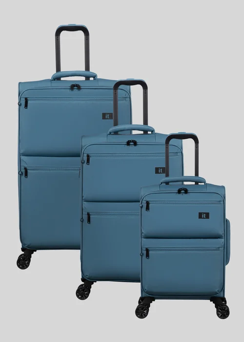 IT Luggage Bluestone Soft Suitcase - Cabin Image 1
