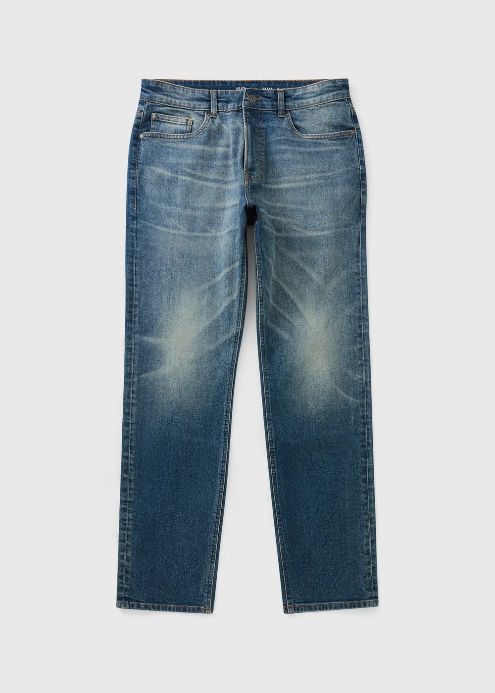Mid Wash Slim Fit Jeans - 30 R Image 1