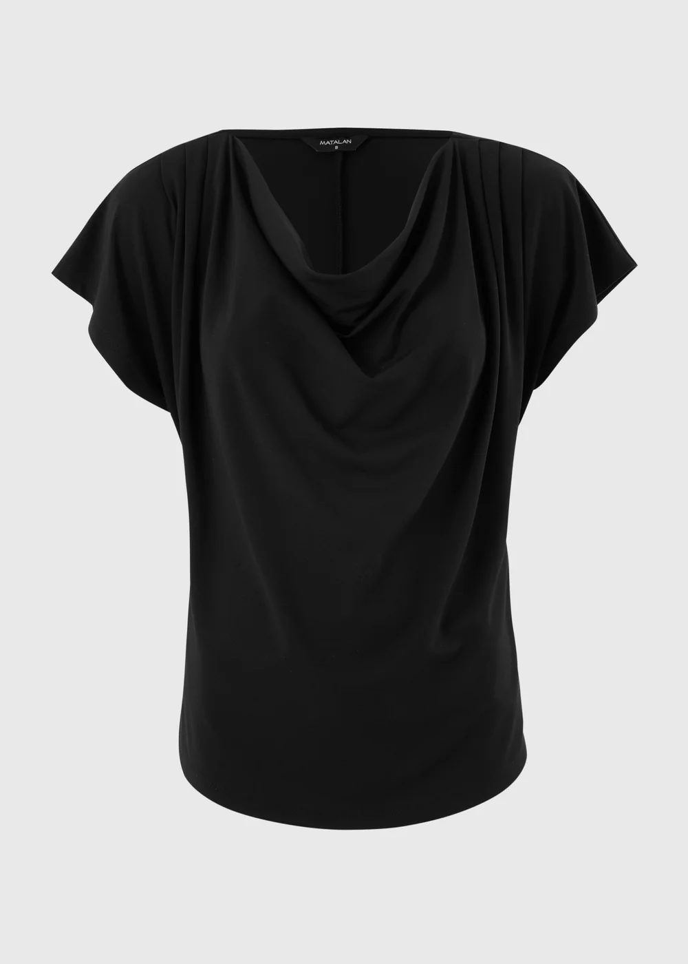 Black Cowl Angel Sleeve Top - 14 Image 1