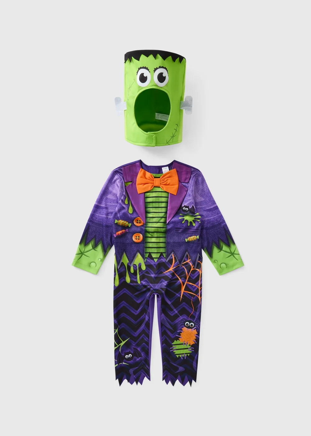 Kids Green Frankie Fancy Dress Costume (1-5yrs) - 1-1.5 Yrs Image 1