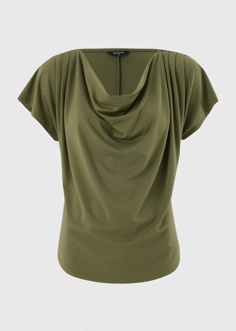 Khaki Cowl Angel Sleeve Top - 14 Image 3