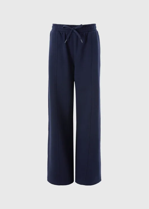 Navy Wide Leg Jogging Bottoms - XS Image 2