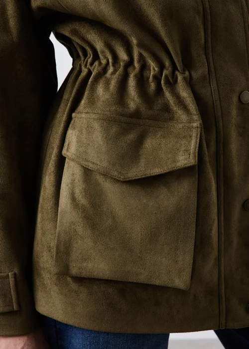 Olive Faux Suedette Barn Jacket - 8 Image 4