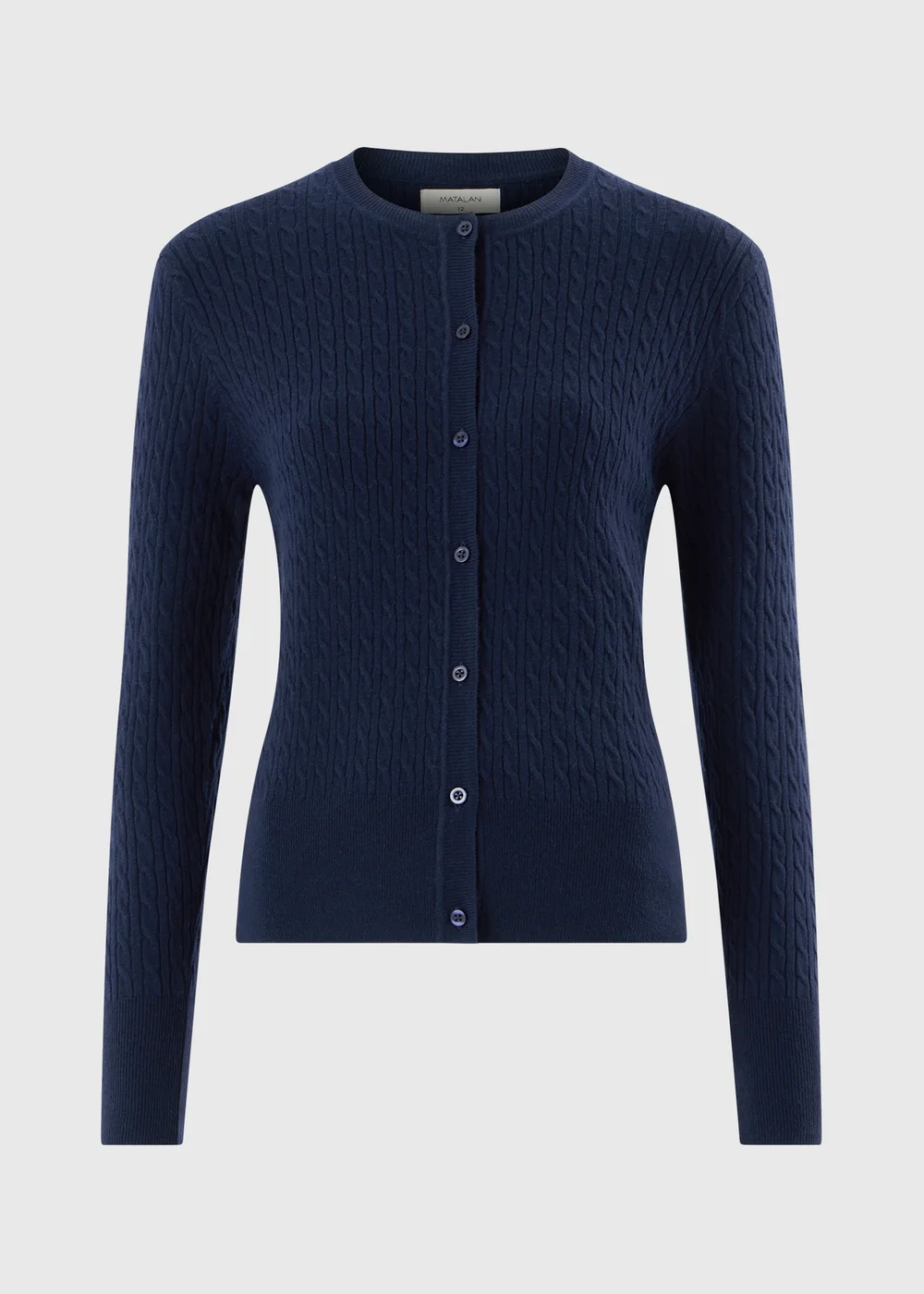 Navy Babycable Cardigan - 8 Image 4