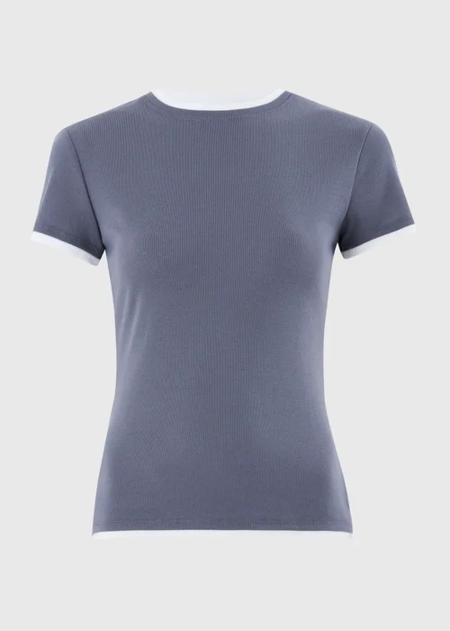 Navy Double Layer T-Shirt - 14 Image 4