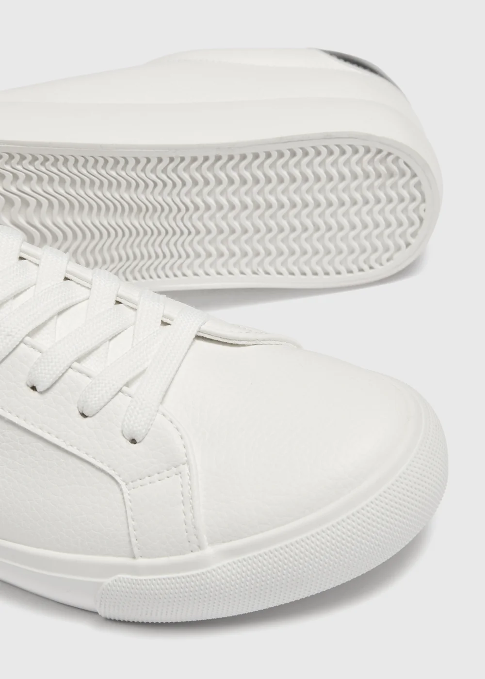 White Low Platform Trainers - 3 Image 3