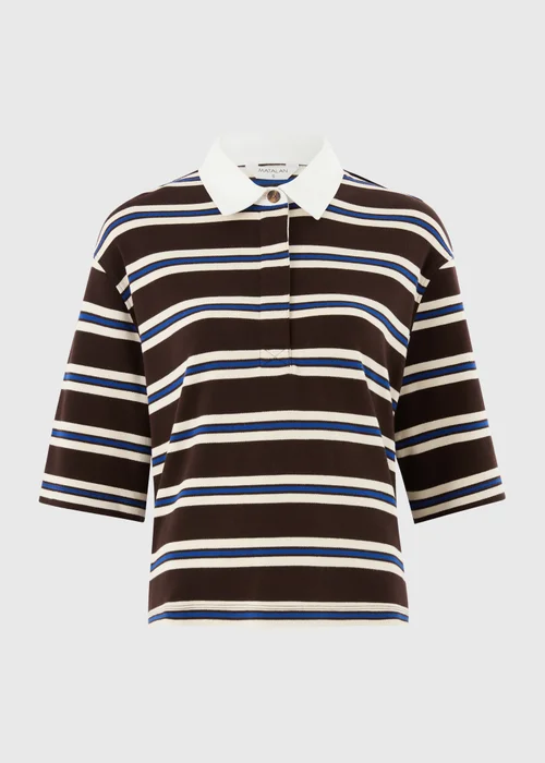 Chocolate Stripe Rugby Shirt - S Image 2
