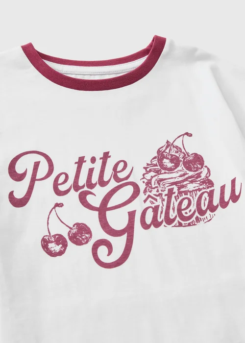 Girls White Petite Gateau T-Shirt (7-15yrs) - 14 Yrs Image 2