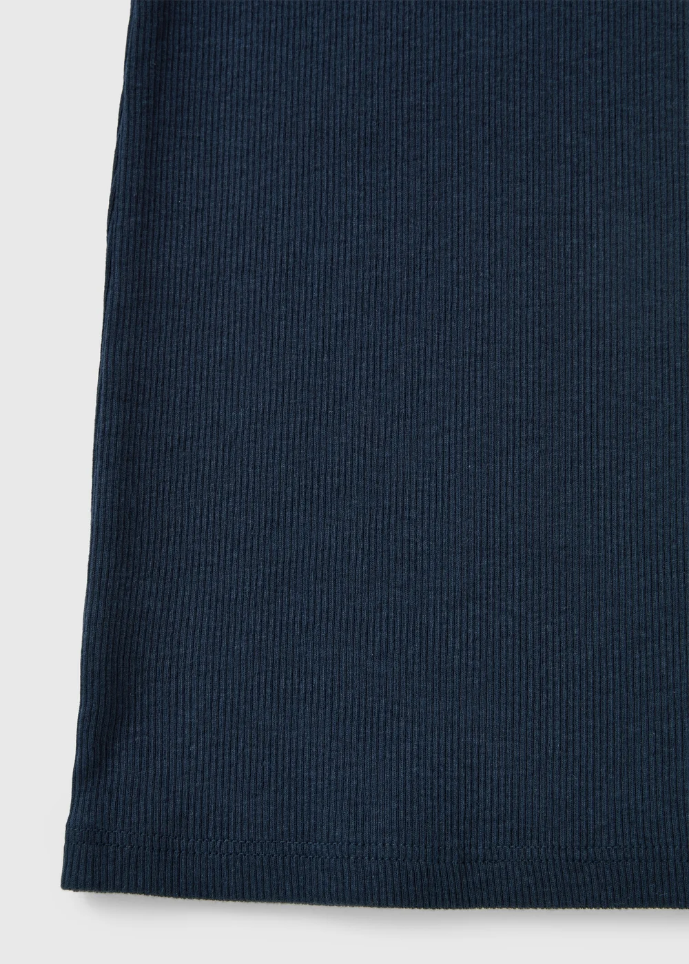 Girls Navy Ribbed Flared Leggings (7-15yrs) - 7 Yrs Image 2
