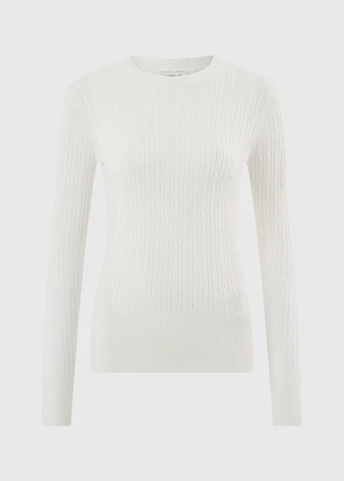 Cream Babycable Knit Jumper - 8 Image 5
