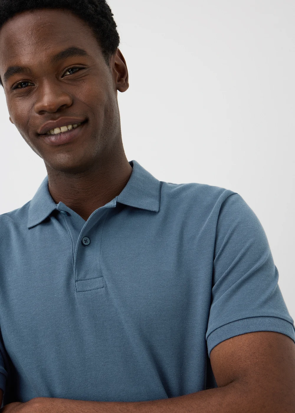 Blue Essential Polo Shirt - XS Image 3