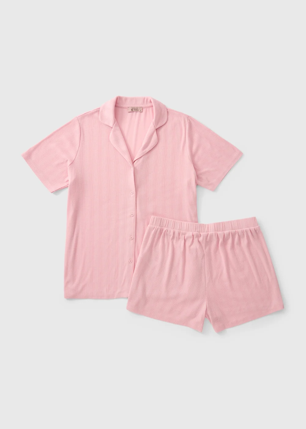 Pink Pointelle Boxy Short Pyjama Set - L Image 3