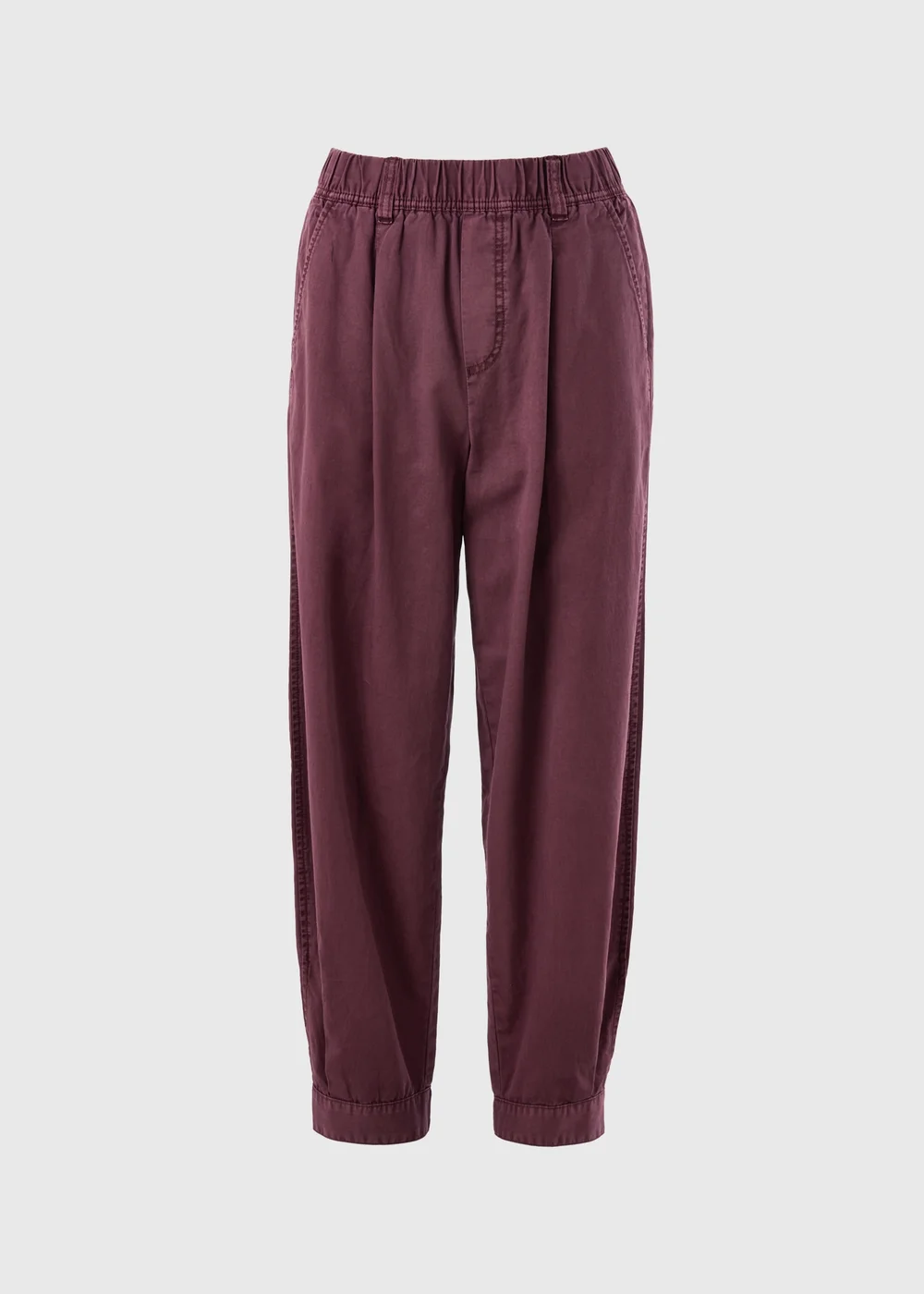 Burgundy Cuffed Trousers - 8 Image 4