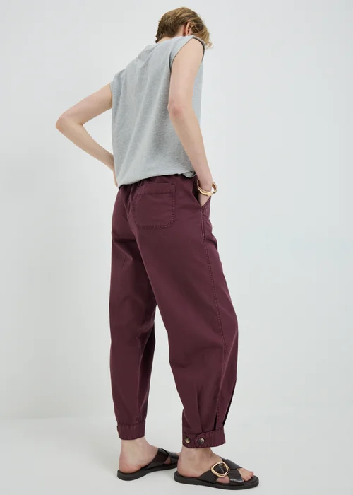 Burgundy Cuffed Trousers - 8 Image 2