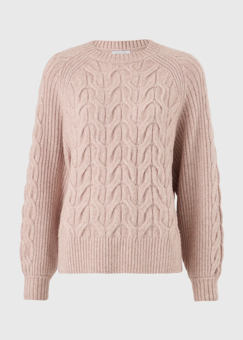 Pink Cable Knitted Jumper - XS Image 1