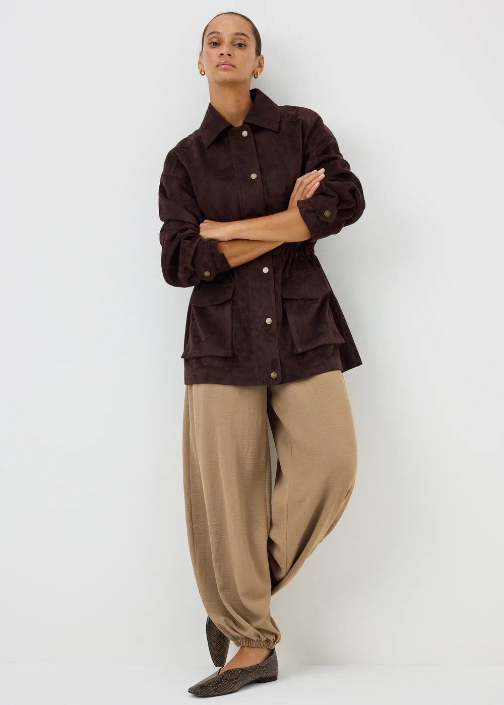 Camel Balloon Trousers - 10 Image 1