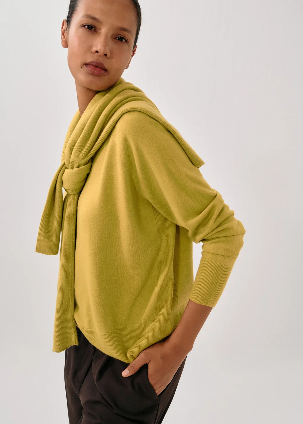 Chartreuse Soft Touch Crew Neck Jumper - 8 Image 2