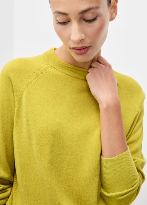 Chartreuse Soft Touch Crew Neck Jumper - 8 Image 3