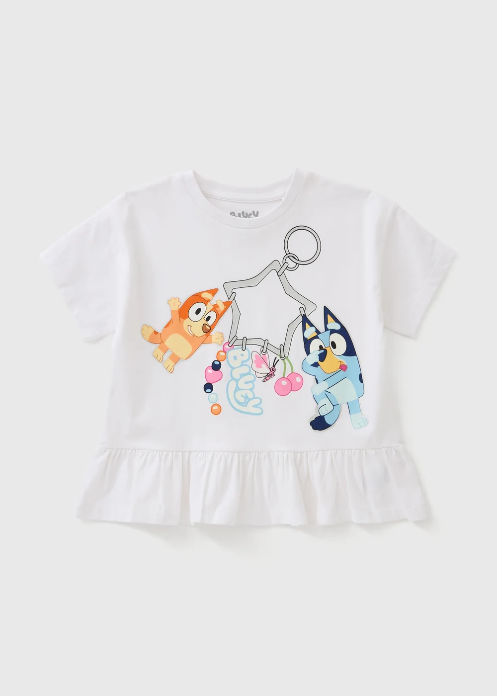 Bluey Girls Cream Charm T-Shirt (1-5yrs) - 1-1.5 Yrs Image 1