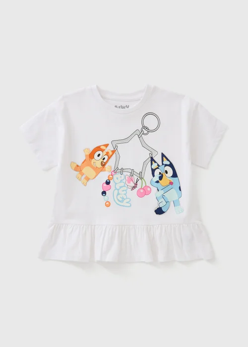 Bluey Girls Cream Charm T-Shirt (1-5yrs) - 1-1.5 Yrs Image 1