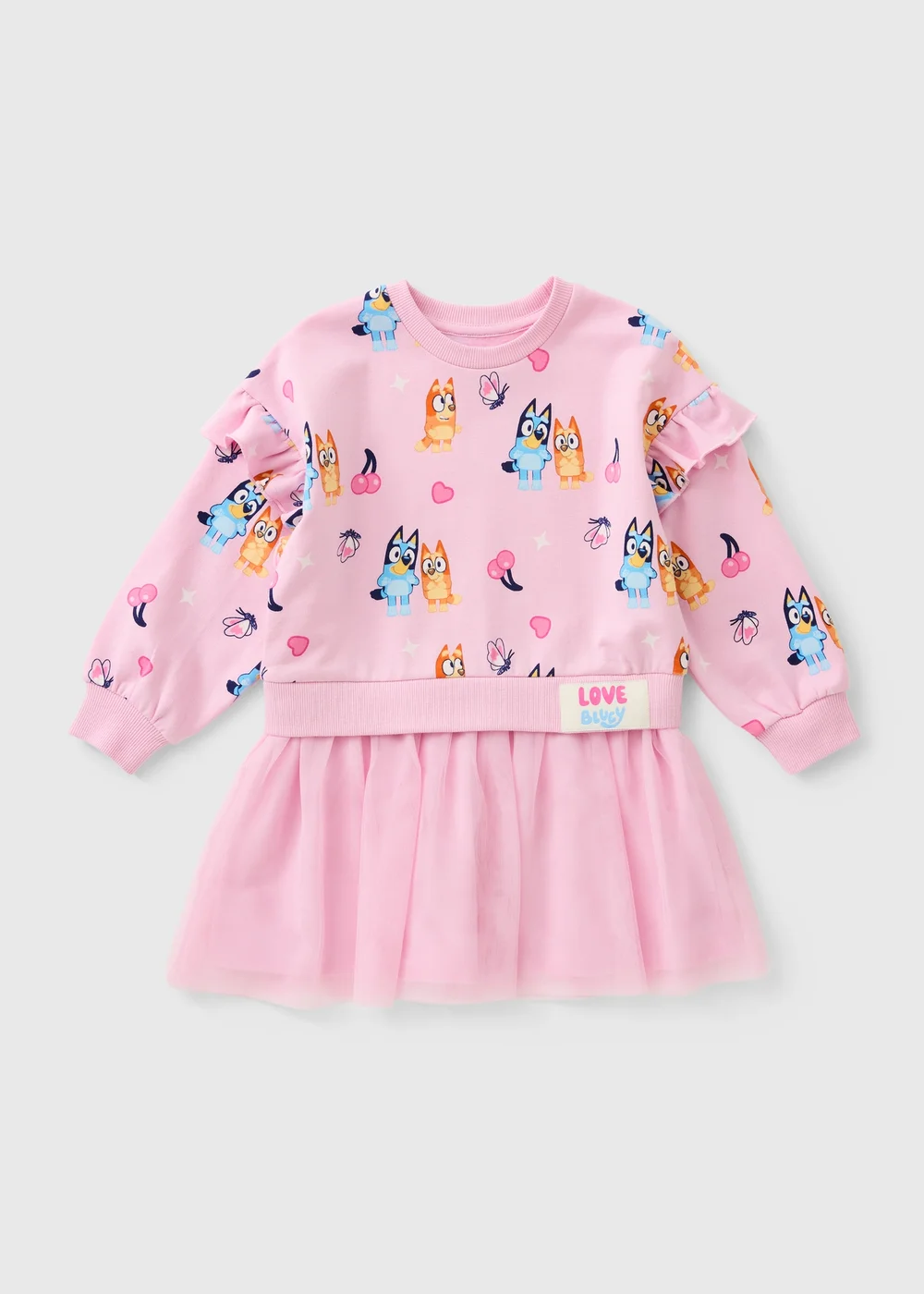 Bluey Girls Pink Mesh Skirt Dress (1-5yrs) - 1-1.5 Yrs Image 1