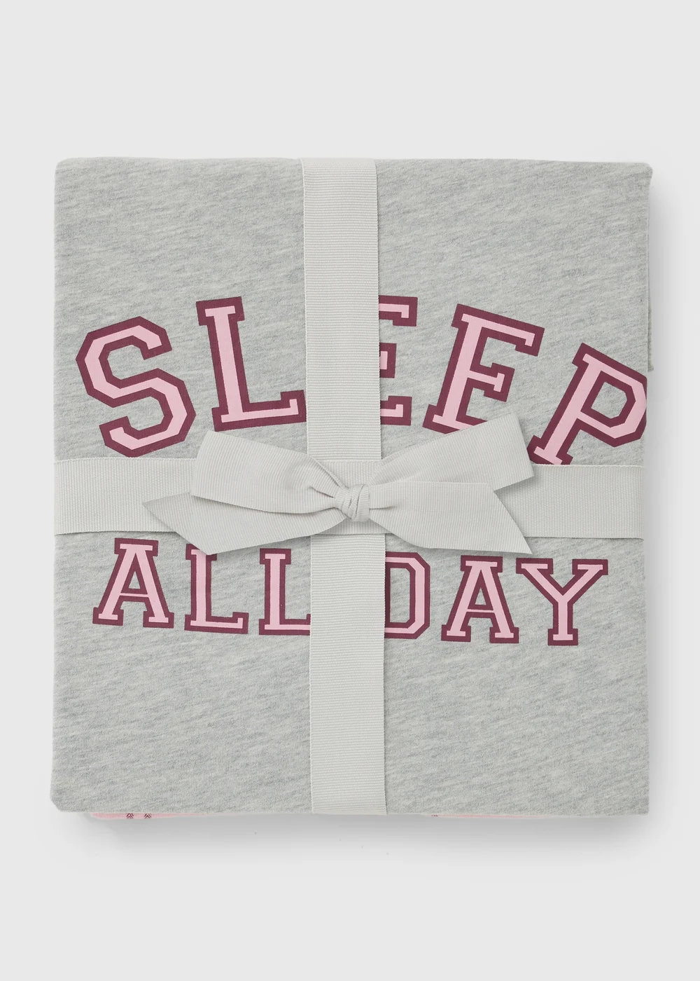 Grey Sleep All Day Checked Pyjama Set - XS Image 3