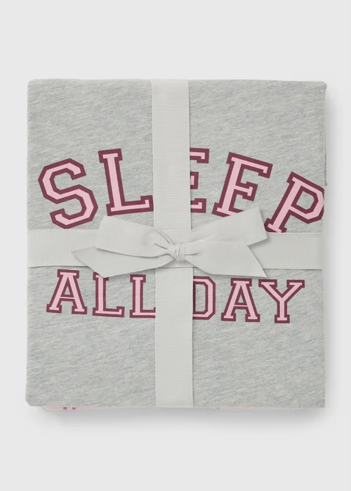 Grey Sleep All Day Checked Pyjama Set - XS Image 3