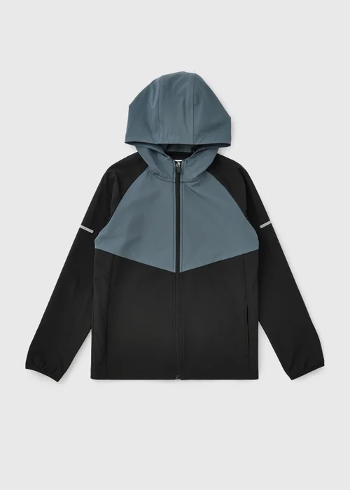 Boys Black Woven Co Ord Sports Jacket (7-15yrs) - 9 Yrs Image 1