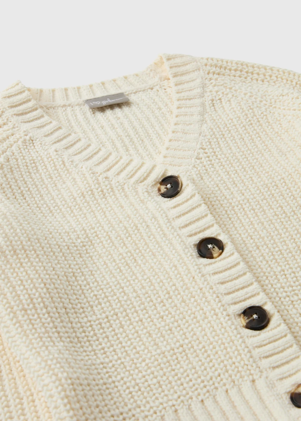 Girls Cream Chenille Cardigan (7-15yrs) - 7 Yrs Image 2