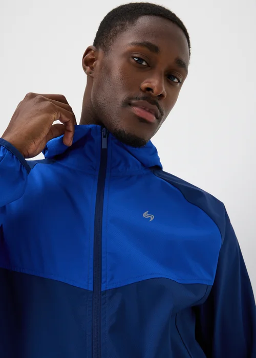 Souluxe Cobalt Woven Panel Zip Co Ord Sports Jacket - XS Image 3