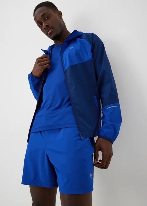Souluxe Cobalt Woven Panel Zip Co Ord Sports Jacket - XS Image 1