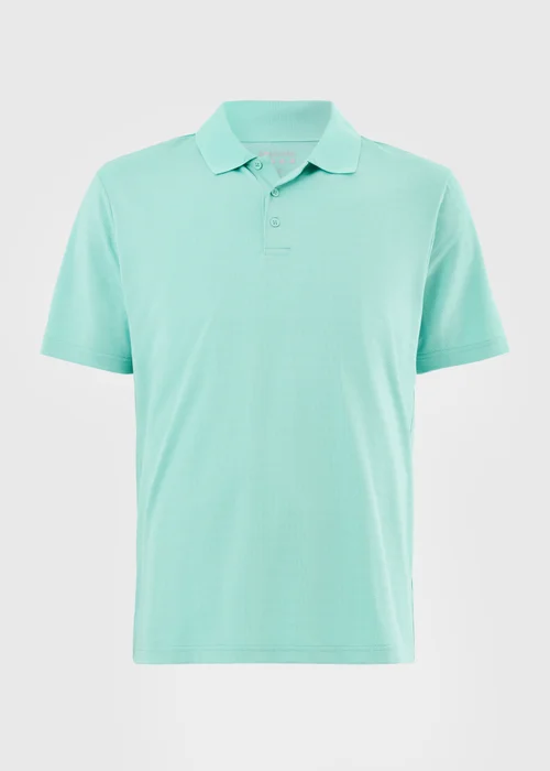 Souluxe Aqua Textured Golf Polo Shirt - S Image 4