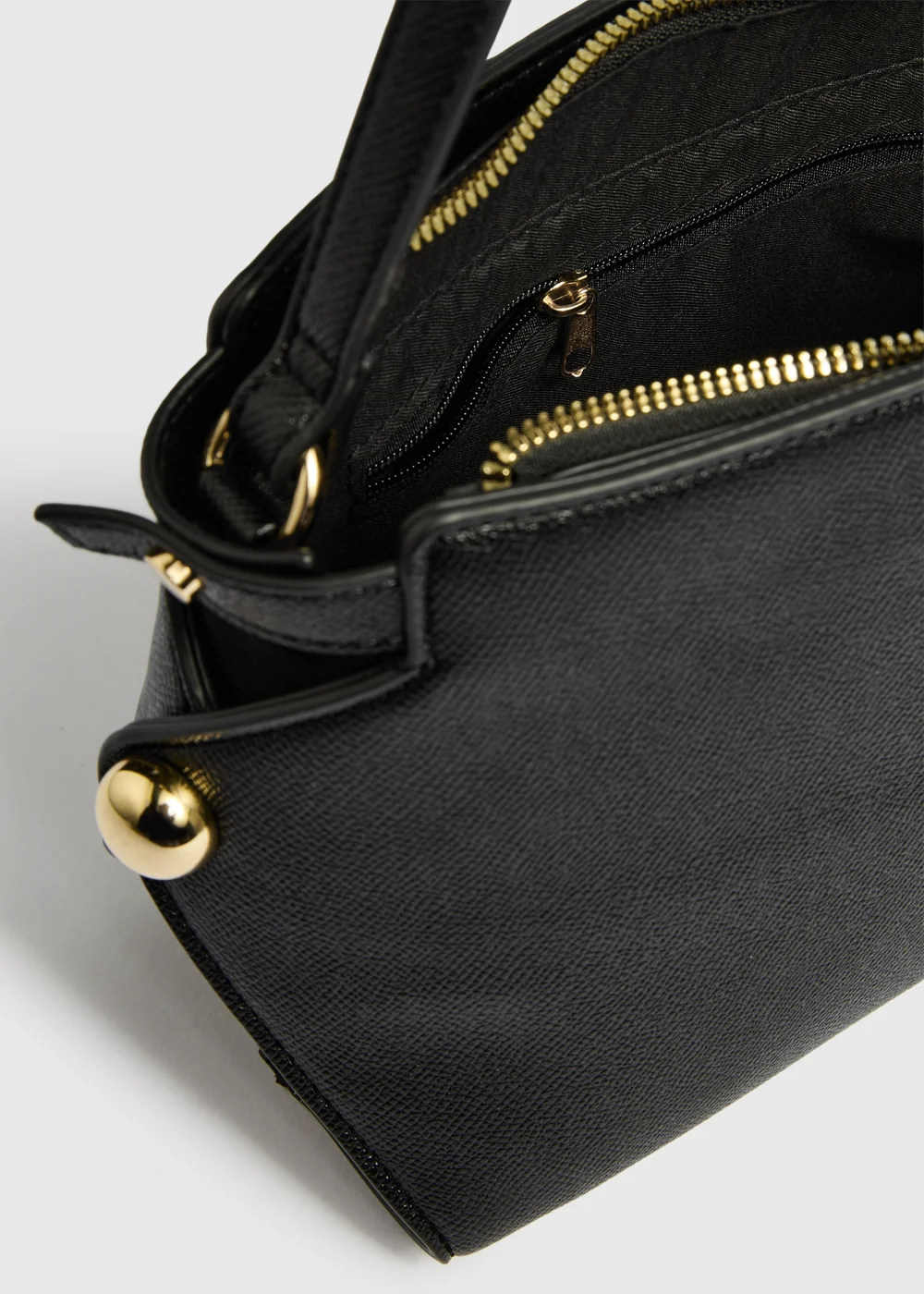 Black Side Detail Crossbody Bag - One Size Image 4
