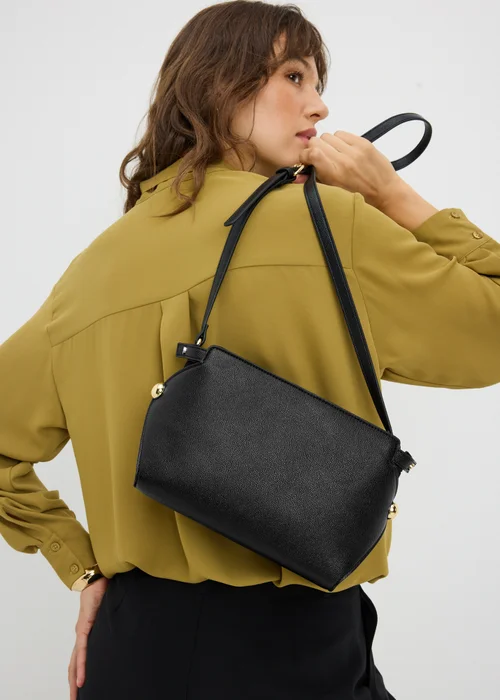 Black Side Detail Crossbody Bag - One Size Image 1