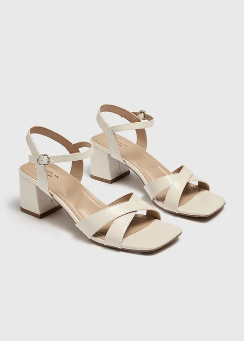 Stone Low Block Heels - 3 Image 1