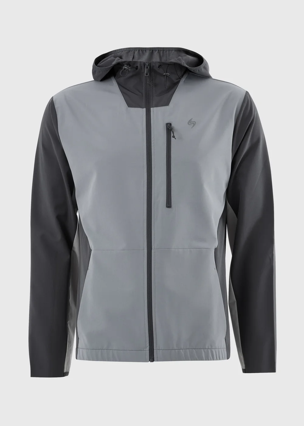 Souluxe Charcoal Woven Co Ord Sports Jacket - XS Image 4