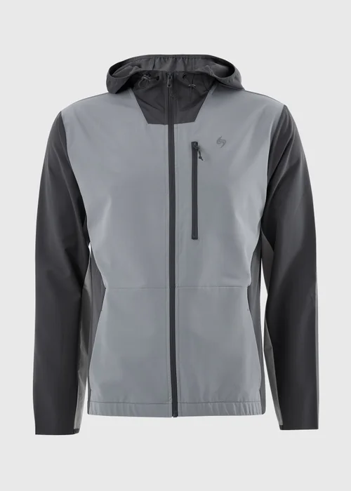 Souluxe Charcoal Woven Co Ord Sports Jacket - XS Image 4