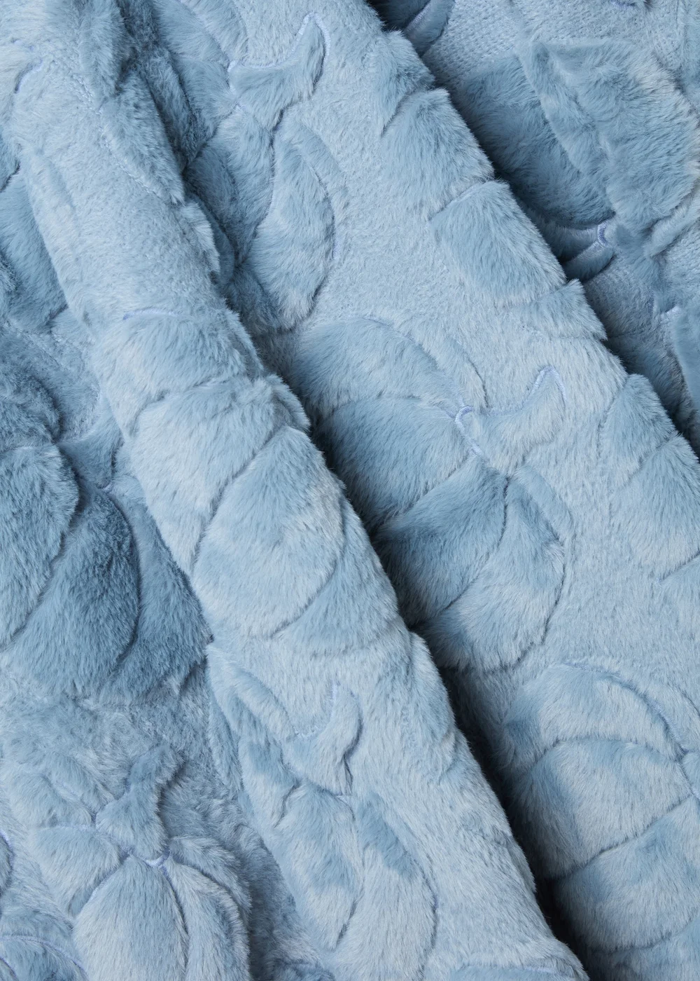 Blue Pumpkin Embossed Fleece Throw Image 2