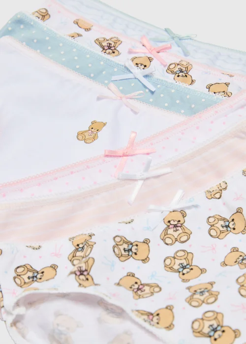 7 Pack Girls Multi Bear Brief Knickers (1.5-11yrs) - 1.5 - 2 Yrs Image 2