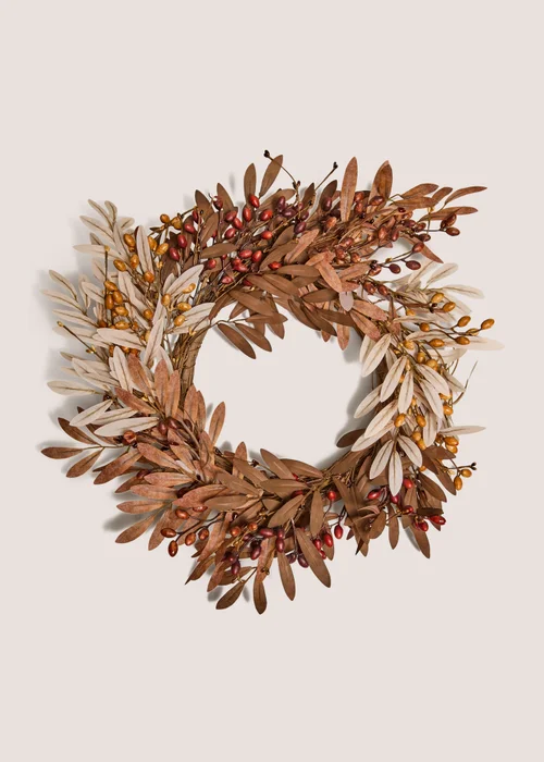 Brown Acorn Wreath Image 1