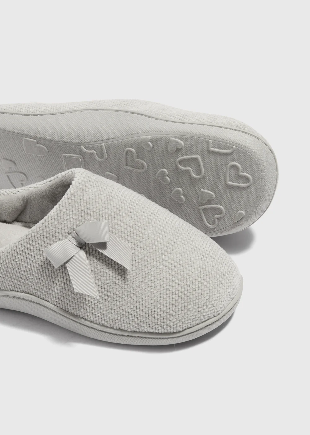 Grey Comfort Mule Slippers - S Image 2