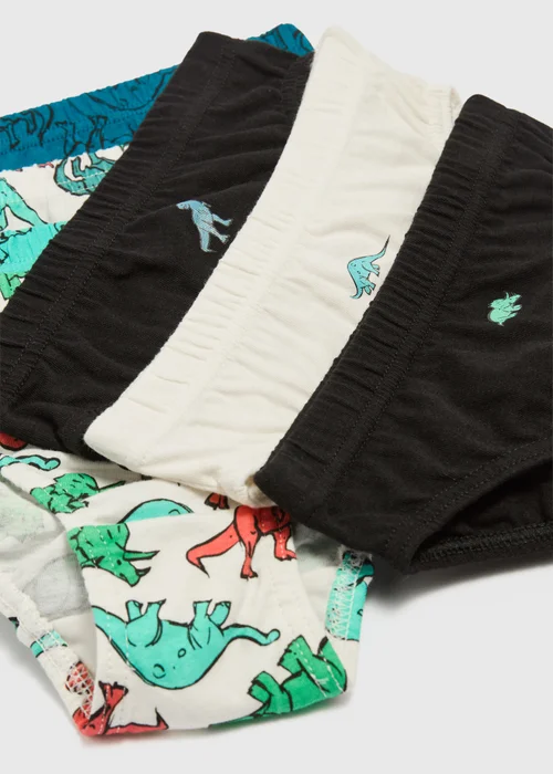 7 Pack Boys Multi Dino Briefs (1.5-11yrs) - 1.5 - 2 Yrs Image 2