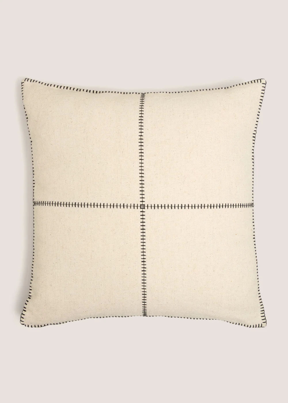 Cream Blanket Stitch Cushion Image 1
