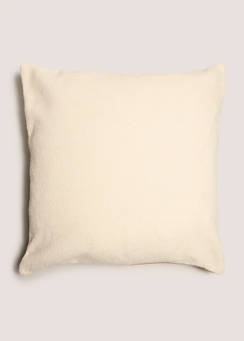 Monochrome Tan Stitched Cushion Image 2