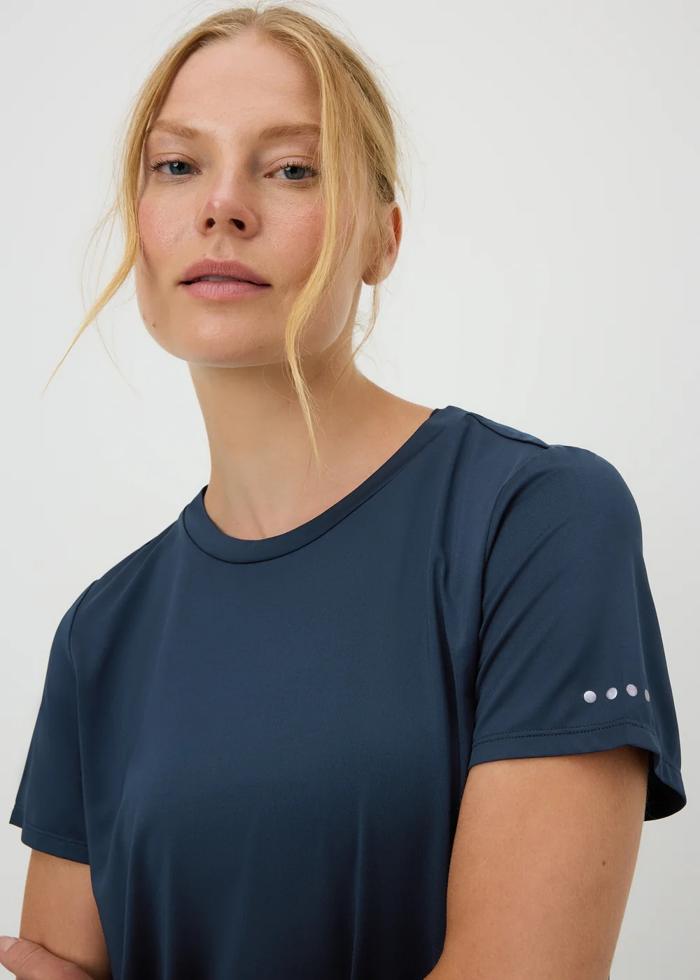 Souluxe Navy Longline T-Shirt - S Image 3