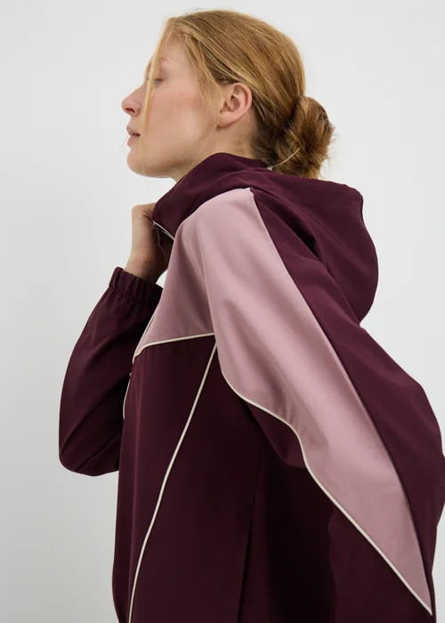 Souluxe Burgundy Piped Running Jacket - M Image 3