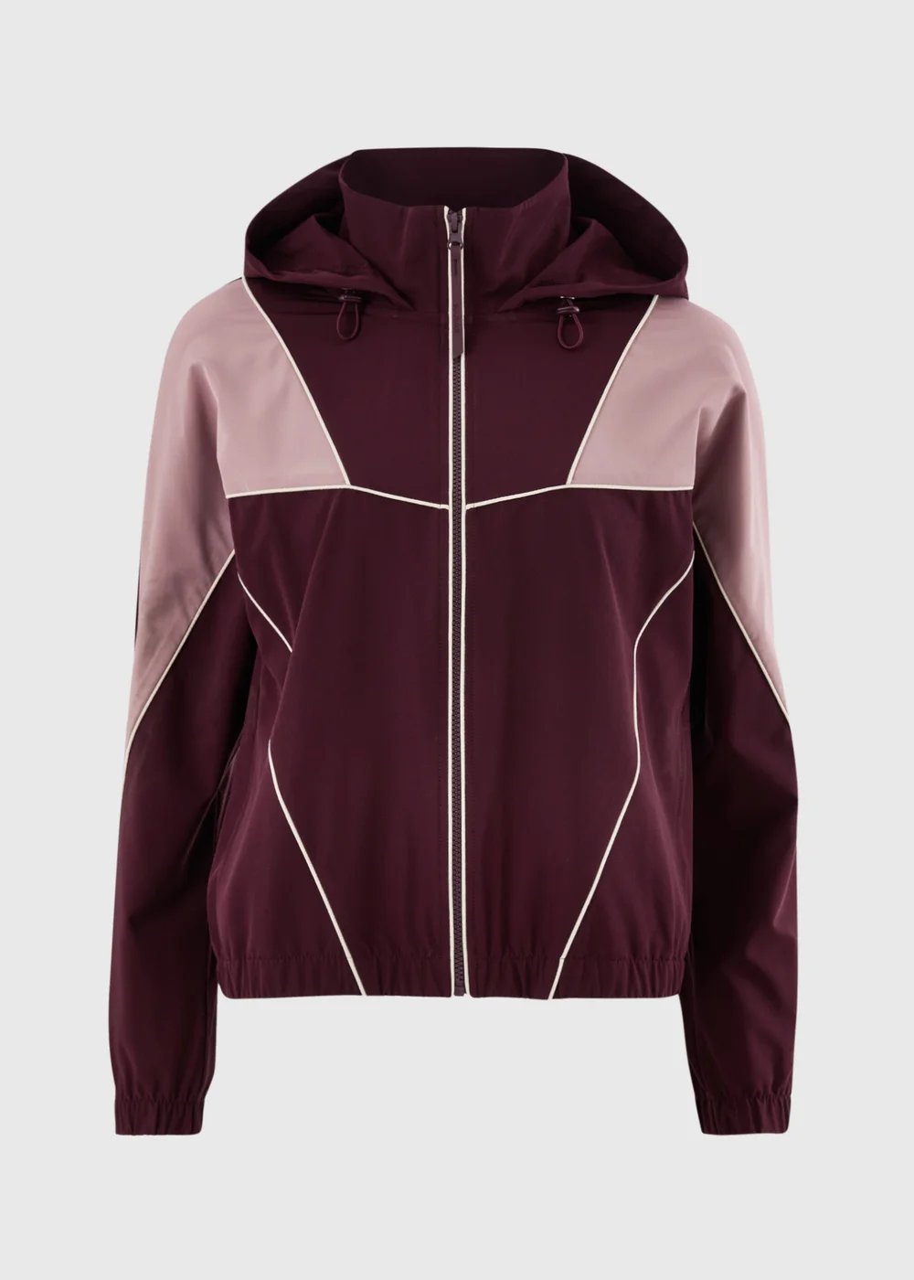 Souluxe Burgundy Piped Running Jacket - M Image 4
